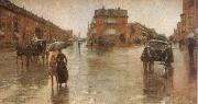 Childe Hassam Rainy Day France oil painting artist